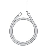 thumbnail of Hansgrohe Brauseschlauch Isiflex B 1600mm chrom