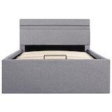 thumbnail of vidaXL Bett mit Bettkasten Hydraulisch LED Hellgrau Stoff 90x200 cm