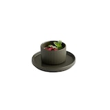 thumbnail of APS Onderzetter THE GRID 6-delige set - porselein, Ø 16 cm, kleur modder (bruin), stapelbaar