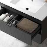 thumbnail of 4goodz Hangende Wastafelonderkast met Wastafel Soft-Close - Zwart