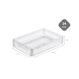 thumbnail of PROREGAL Bac Euro transparent LightLine avec poignée ouverte | HxLxP 12x40x60cm, 24 litres | boîte industrielle, boîtes de rangement