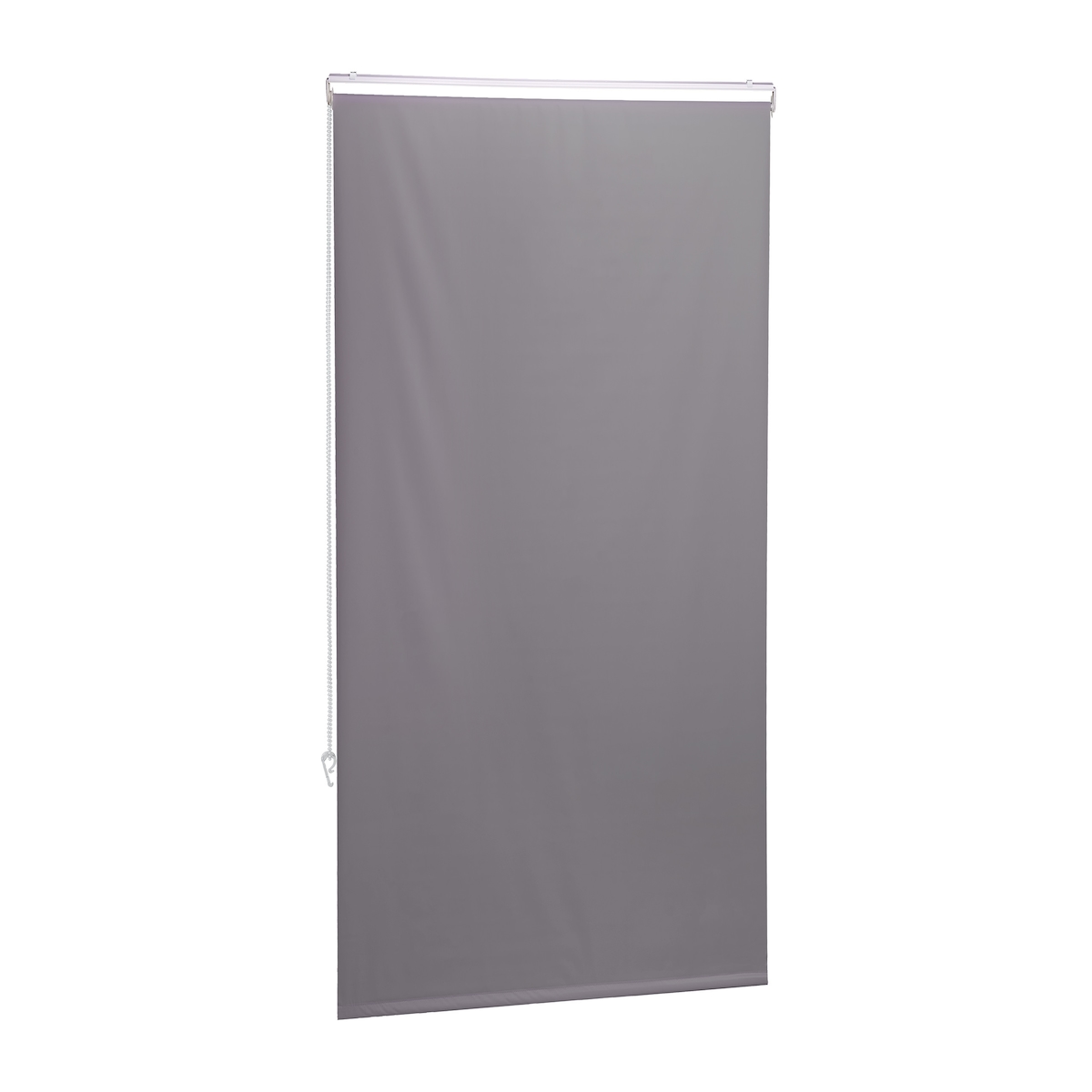 Relaxdays Duschrollo, 80x240 cm, Seilzugrollo für Dusche & Badewanne, Decke & Fenster, Badrollo wasserabweisend, grau