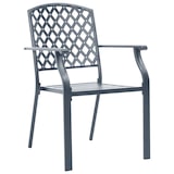 thumbnail of vidaXL Tuinstoelen stapelbaar 2 st staal antraciet