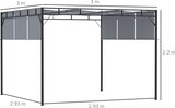 thumbnail of Outsunny Gazebo a Pergola 3x3 m in Acciaio con Tettuccio Scorrevole