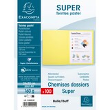 thumbnail of Exacompta - Réf. 340002E - Carton de 500 chemises semi rigides SUPER 160 g/m2 - dim 24 x 32 cm pour A4 - couleur bulle