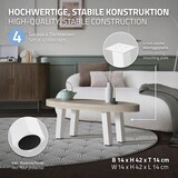 thumbnail of ML-Design 4er Set Tischbeine 42 cm Weiß glänzend, Stahl pulverbeschichtet, I-Form 8×8 cm, 96° Neigung, Möbelbeine für Couchtisch Sitzbank