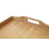 thumbnail of 3er Set Tablett HWC-B86, Serviertablett Holztablett Frühstückstablett Dekotablett, Bambus