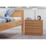 thumbnail of 90.20-K36 Buche Massiv Nachtkonsole für erhöhte Seniorenbetten mit 3 Schubläden