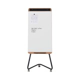 thumbnail of Bi-Office Ace Magnetisches Mobiles Whiteboard, 700x1000mm, Lackierte Stahloberfläche, Holz- und Anthrazit-Metallstruktur