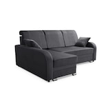 thumbnail of Robin BARI Ecksofa mit Schlaffunktion Bettkasten Sofa L-Form, Schlafsofa mit Bettkasten und Kissen, Freistehende Eckcouch Schlafcouch (Anthracite)