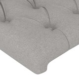 thumbnail of Décoshop26 - Testiera accessorio per camera da letto mobile LED 93 x 16 x 118/128 cm tessuto grigio chiaro TDL0201229