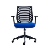 thumbnail of Rocada silla respaldo malla y asiento rojo