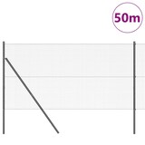 thumbnail of vidaXL Zaunpfosten Grau 50 x 1,2 m (19 x 19 mm Netz) Stahl und PVC