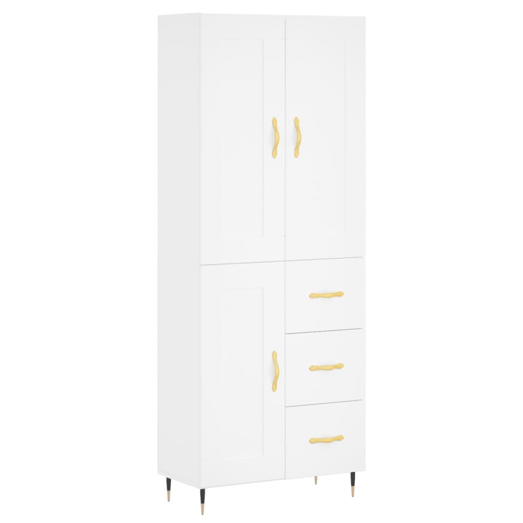 Helloshop26 - Buffet Sideboard Kommode Kleiderschrank Aufbewahrungsmöbel Organizer Küche Wohnzimmer Lounge hoch 69,5 x 34 x 180 cm 02_0032756
