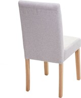 thumbnail of 4er-Set Esszimmerstuhl Stuhl Küchenstuhl klassisch und zeitlos  | HxBxT 90x43x56cm | Sitzhöhe 45cm |  Textil  |  helle Beine |  Creme-Beige