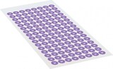 thumbnail of Dreifke® Prüfplakette 28, violett, Dokumentenfolie, Spezialkleber, Ø 10mm, 128 Stk.