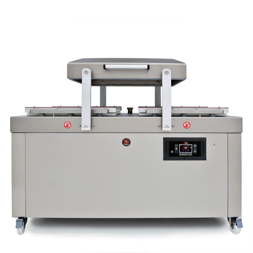 Envasadora al Vacío - Sammic - SU-6100 - para Grandes Producciones - Tapa Plegable - Doble Cámara