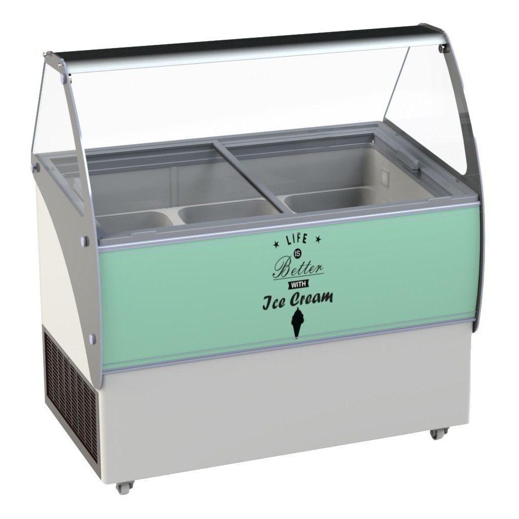 Speiseeisvitrine Eistheke Eisvitrine Eistruhe Verkaufstheke  230L Gastro