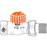 thumbnail of IMI Heimeier Thermostatventil-UT Eclipse Durchgang DN10