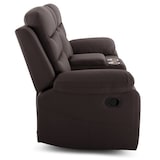 thumbnail of Kinosessel, 2er-Fernsehsessel mit Relaxfunktion, Liegefunktion Easy-Lift, Belastbarkeit je Sitzplatz 130 kg, Mikrofaser, in Beige, Raburg Pixx