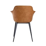 thumbnail of Set van 2 industriële fauteuils in staal en bruine stof - Oviala