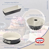 thumbnail of Dr. Oetker 3er Set Backformen Kuchenformen Springform Kastenform Gugelhupfform