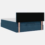 thumbnail of vidaXL Ottoman-Bett mit Matratze & LEDs Dunkelblau 140x190 cm Samt