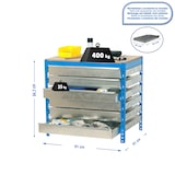 thumbnail of SimonRack Banco da lavoro per officina con cassetti, 910x610 mm, 6 cassetti, Portata 600 kg, Blu - BT-5