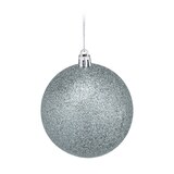 thumbnail of Relaxdays Weihnachtskugeln 110er Set, Kunststoff, Weihnachtsbaumdeko mit Kugeln & Lametta, Christbaumschmuck, silber
