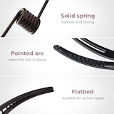 thumbnail of Dayshake Friseur-Haarspangen – 24 Stück – Große Haarspange – Stabile Haarspange mit flacher Nase – Professionelle Haarnadel – Scheitelspangen