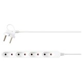 thumbnail of Sygonix SY-5806878 Steckdosenleiste 4fach Weiß Eurostecker 1 St.