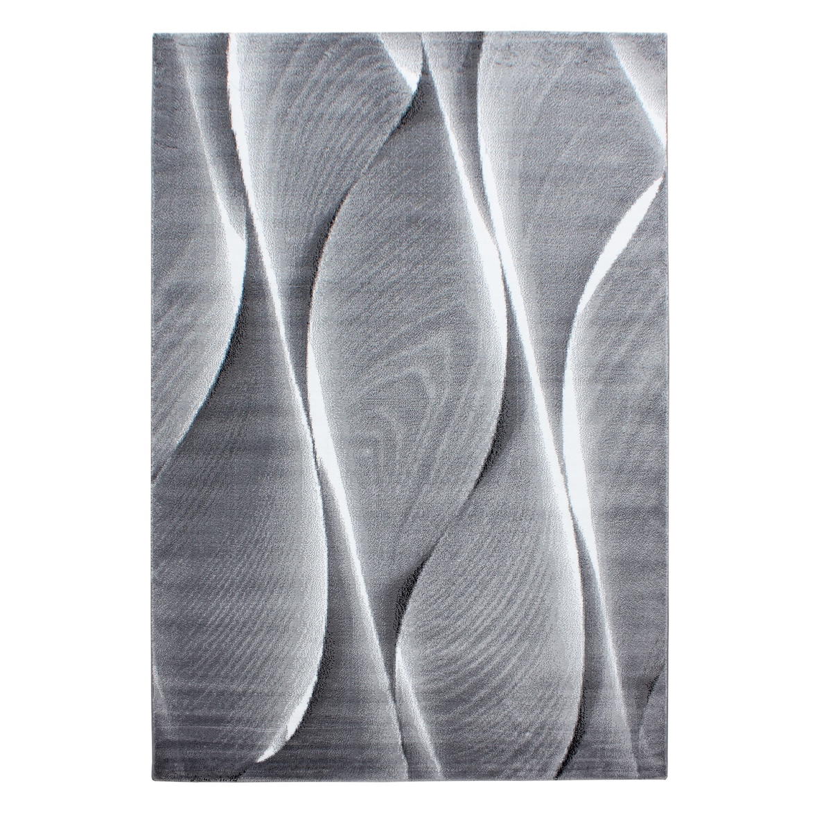 Teppich Flur Ombre Pflegeleicht Waschbar Strapazierfähig Wohnzimmer Schlafzimmer Schwarz 140x200 cm – DRAU von Kadima Design
