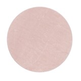 thumbnail of Teppich Kurzflor waschbar Unifarben Wohnzimmer schmutzabweisend Hellrosa Rund 80D | 100% Polyester | Florhöhe: 10 mm | pflegeleicht