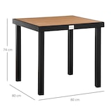 thumbnail of Outsunny Tavolo da Giardino per 4 Persone in Plastica e Alluminio