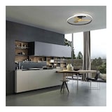 thumbnail of Ventilador DC  OCEAN negro madera LED  integrado CCT regulable Mantra