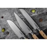 thumbnail of Couteau Fukito Pakka San Mai modèle Santoku 18cm