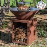 thumbnail of SPRING PACK - Braséro Barbecue Plancha Classique Ø 83 cm, em corten DOUBLE CUVE - 100% Made in France - BRA809CCOR+