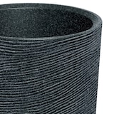 thumbnail of Prosperplast - Blumentopf aus Rotationsgeformtes Polyethylen 31L Ø48x135cm in farbe Granitschwarz - Tubra Round SLIM HIGH ETHICK