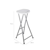 thumbnail of Wellhome - Banqueta alta com acabamento em metal 31,5x28x70 cm