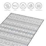 thumbnail of EVOCAMP Outdoor Teppich 250x300 cm, Kunststoffteppich, wetterfest für Terrasse, grau-weiß