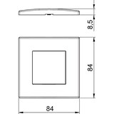 thumbnail of OBO Bettermann Abdeckrahmen AR45-F1 RW 6119322