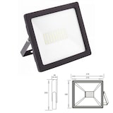 thumbnail of 70w LED Fluter Strahler Für den Außenbereich in schwarz Eckig|Kaltweiß