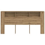 thumbnail of vidaXL Bett-Kopfteil mit Ablagen Artisan-Eiche 200x18,5x102,5 cm