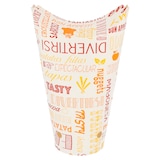 thumbnail of Garcia de Pou 50 Unità - Bicchiere Per Fritti Chiuso 'Parole' 22 Oz - 660 Ml 220 + 18Pe G/M2 8,5X18 Cm Bianco Cartone