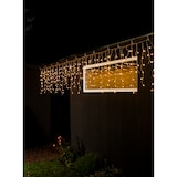 thumbnail of Konstsmide LED Eisregen Lichtervorhang, mit weißen Globes, 200 bernsteinfarbene Dioden, 24V, Außen (IP44), transparentes Kabel - 3672-803