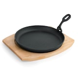 thumbnail of Poêle de service fonte et support bois Ø 22 cm H 2,5 cm IRON DINING - Was Germany