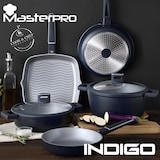 thumbnail of Masterpro Indigo - Grillpan van gegoten aluminium Ø28x5,5cm Geschikt voor inductie