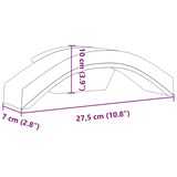 thumbnail of vidaXL LED-Außenwandleuchten 2 Stk. Schwarz Aluminiumdruckguss