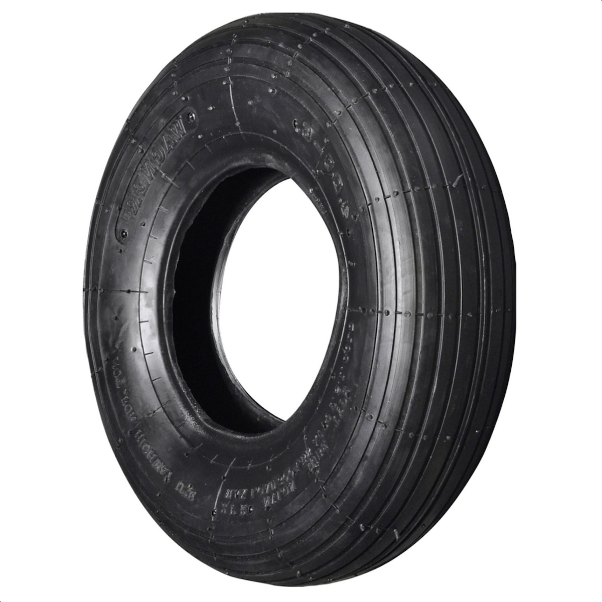 WAGNER Ersatzmantel für Schubkarrenrad LUFTBEREIFT - Durchmesser Ø Rad 320 mm, Kunststoff PAK geprüft - 04935601