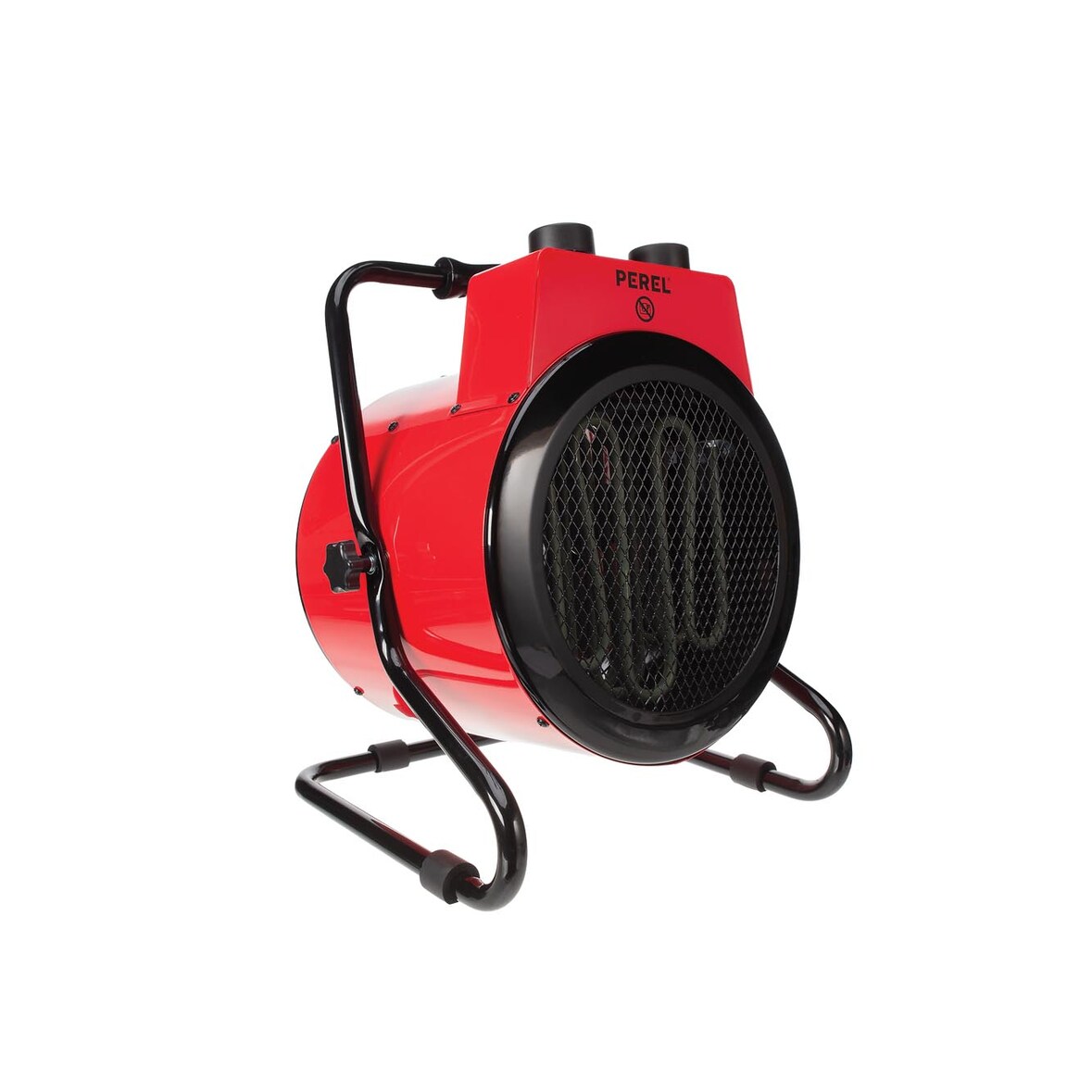 Perel Aquecedor elétrico com ventilador 3000 W, 2 níveis de calor, termóstato e função frio, IP24, portátil para oficina ou garagem